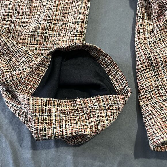 Unique Vintage Pants High Waist Tweed Tailored Trousers - Picture 7 of 10